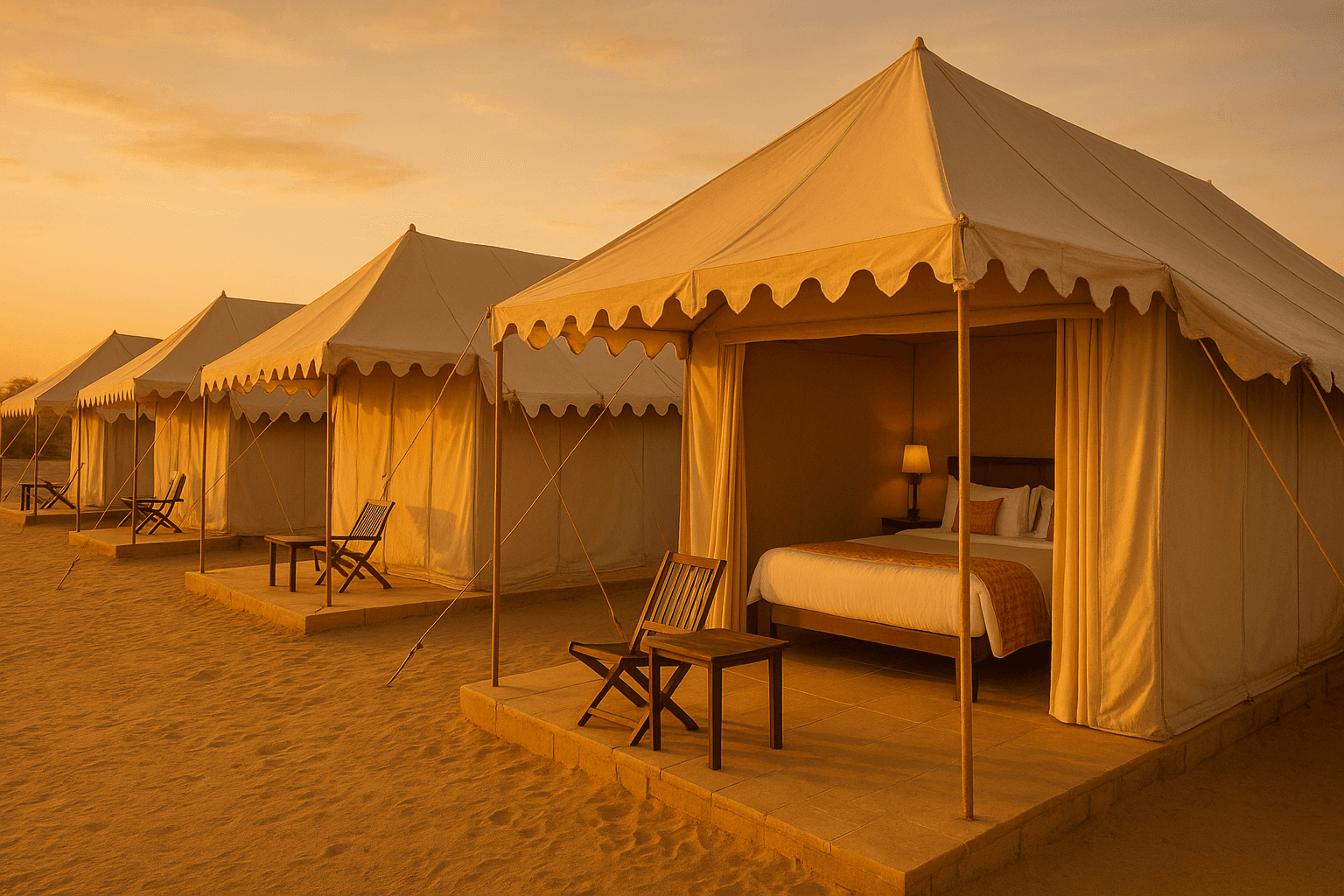 AC Desert Camp Rooms — Comfort Expectations for Guests — Jaisalmer travel photo