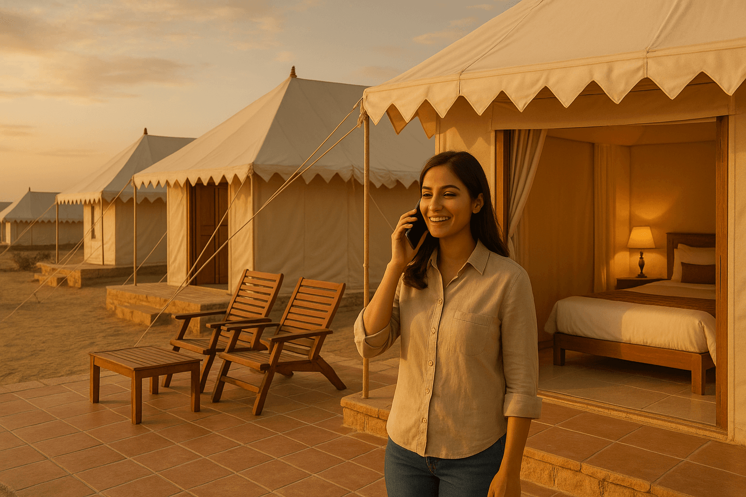 How to Confirm Pickup Time for Desert Camp from Your Hotel — Jaisalmer travel photo