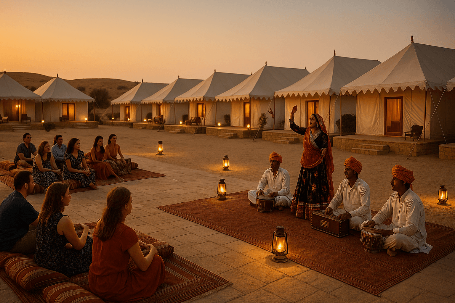 Experience Cultural Night and Folk Music at a Jaisalmer Desert Camp — Jaisalmer travel photo