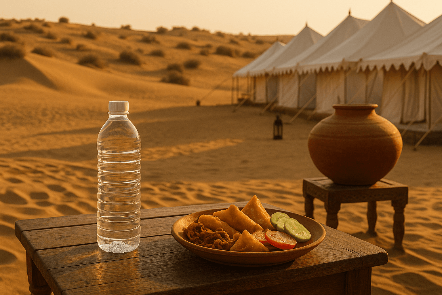 Safe Drinking Water and Food Tips at Desert Camps — Jaisalmer travel photo